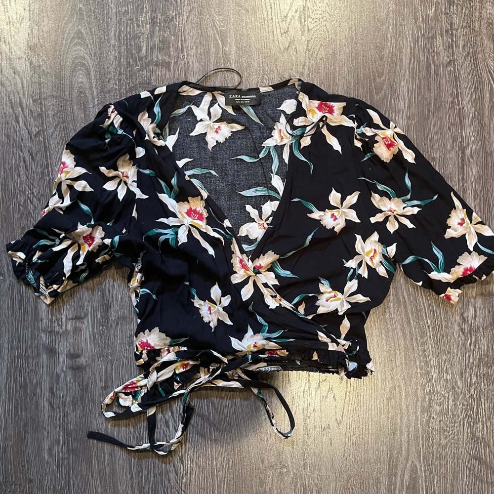 Zara Floral Crop Top